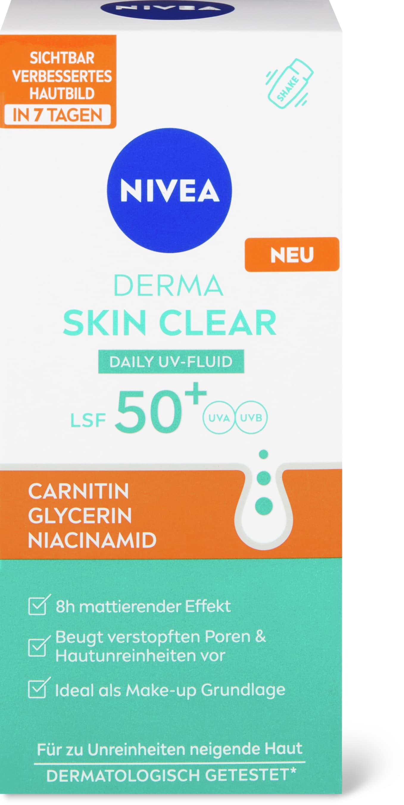 Nivea Derma Skin Fluid LSF50+ 40ml